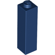 Lego Brick 1 x 1 x 3 / Dark Blue
