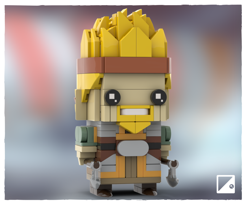 Lego Vinland Saga LEGO Brickheadz MOC ~ Thorkell (Thorkell the Tall)