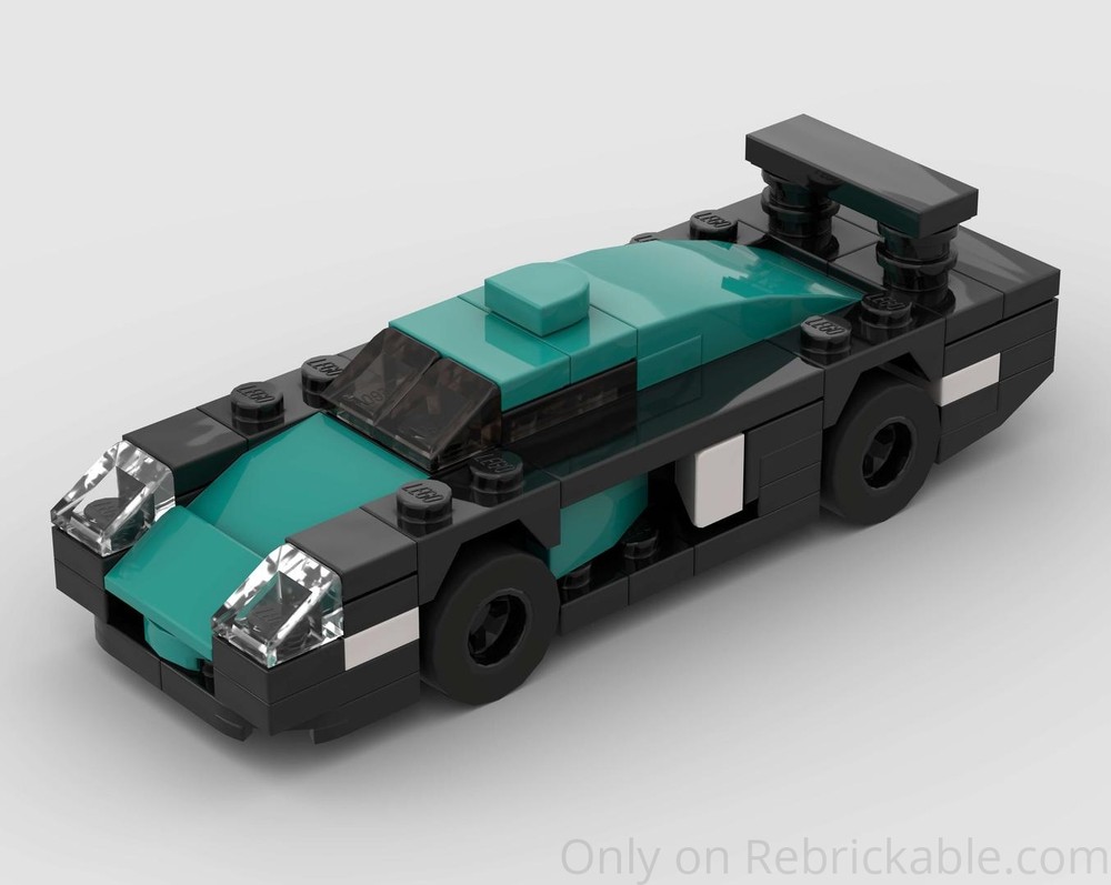 Lego Maserati MC12 GT1 Racing Car - Half Speed Champions Scale