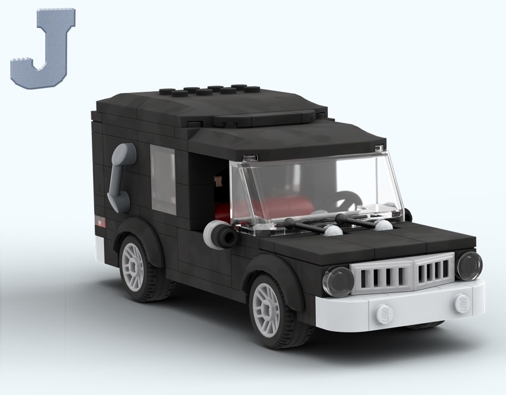 Lego Hearse With Casket