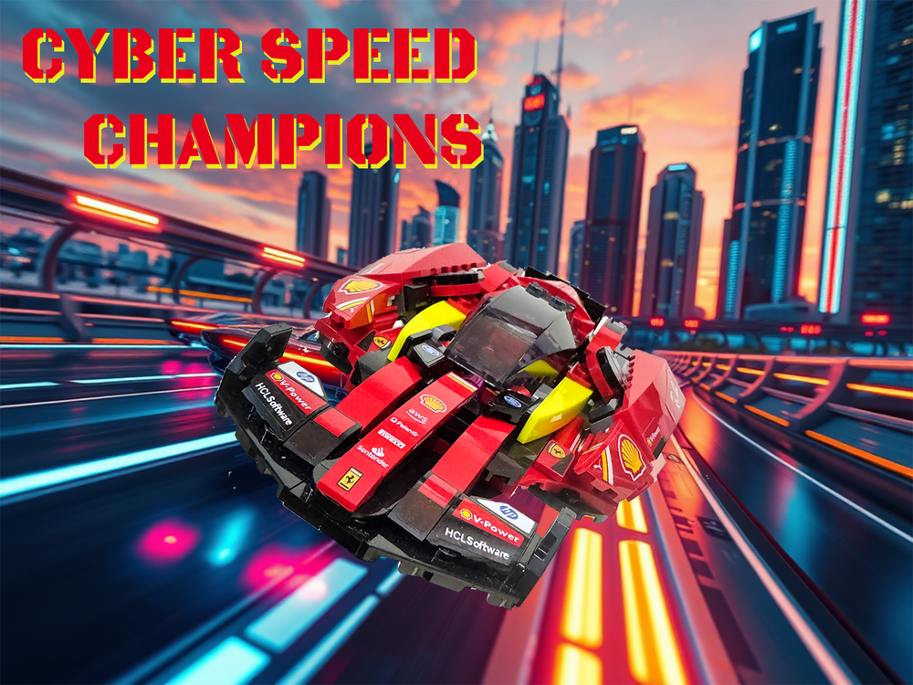 Lego Cyber Speed Champions - Fer-rari (77242+71489)