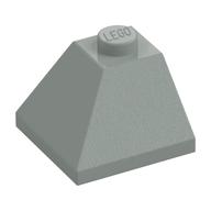 Lego Brick Sloped 45° 2 x 2 Double Convex / Light Gray