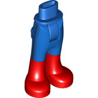 Lego Minidoll Hips and Trousers with Back Pockets with Red Boots Print (Supergirl) / Blue
