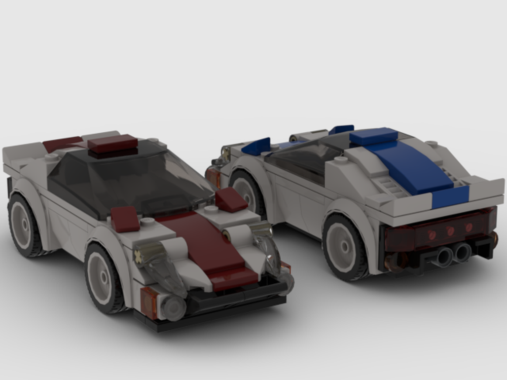 Lego 2nd generic sport car "retro" (red)