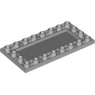 Lego Tile Special 4 x 8 Inverted / Light Bluish Gray