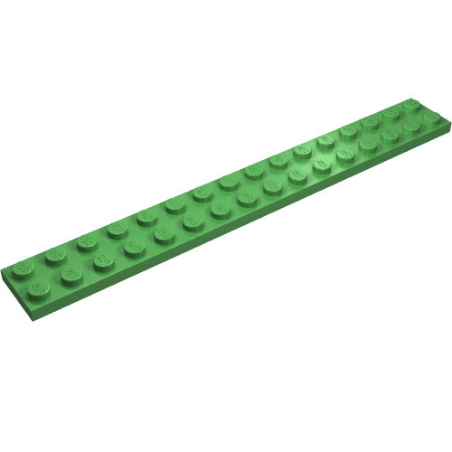 Lego Plate 2 x 16 / Bright Green