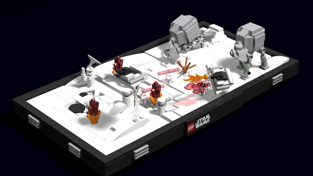 Lego hoth battle diorama