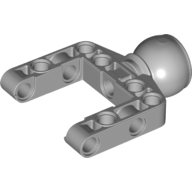 Lego Technic Steering Ball Joint Large Open with C-Shape Pivot Frame [Reinforced] / Light Bluish Gray