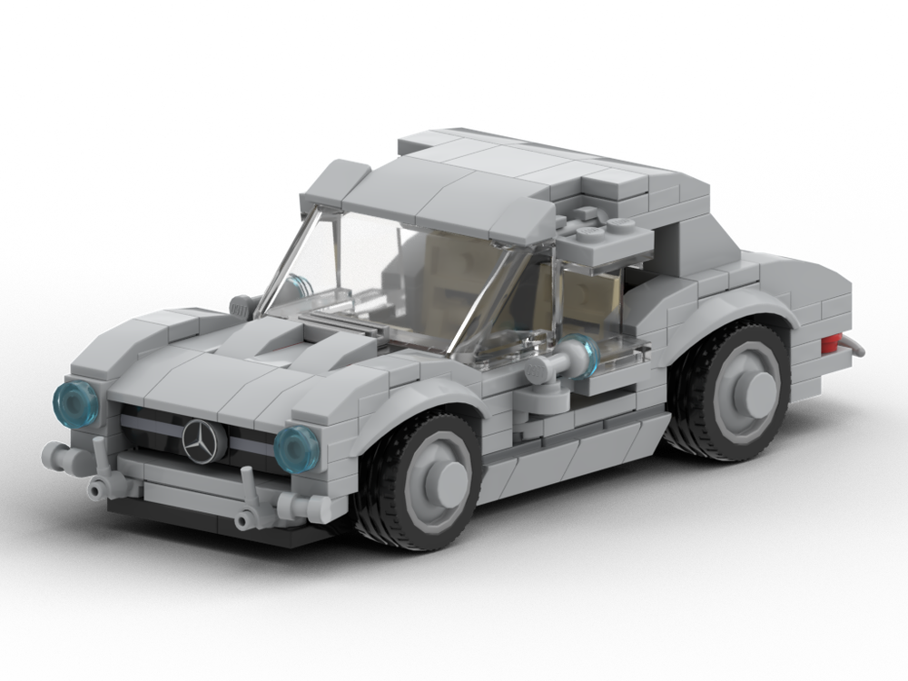 Lego Mercedes-Benz SL Gullwing W198 Silver Stud8