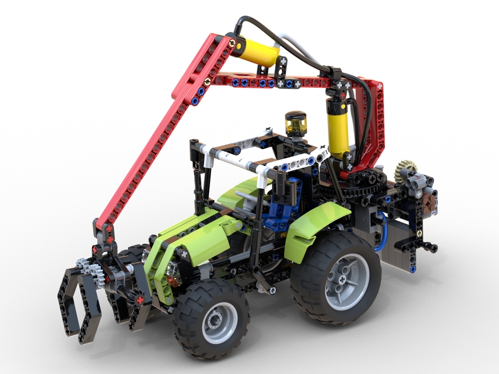 Lego 8049 alternate Model - Forestry Tractor