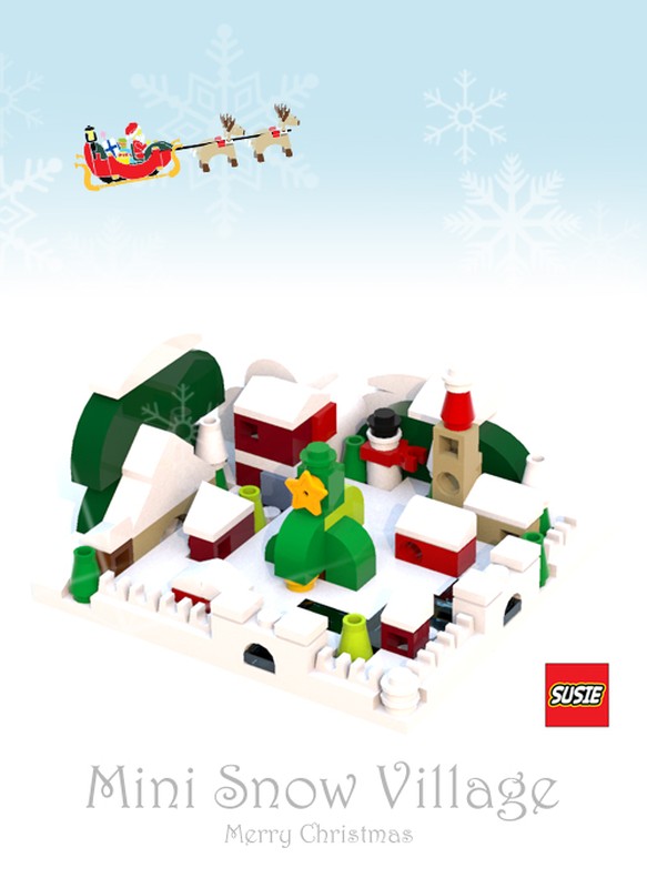 Lego Mini Snow Village