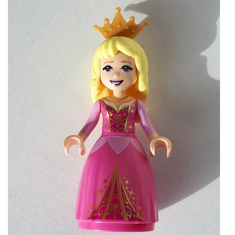 Lego Aurora - Dark Pink Gown, Crown