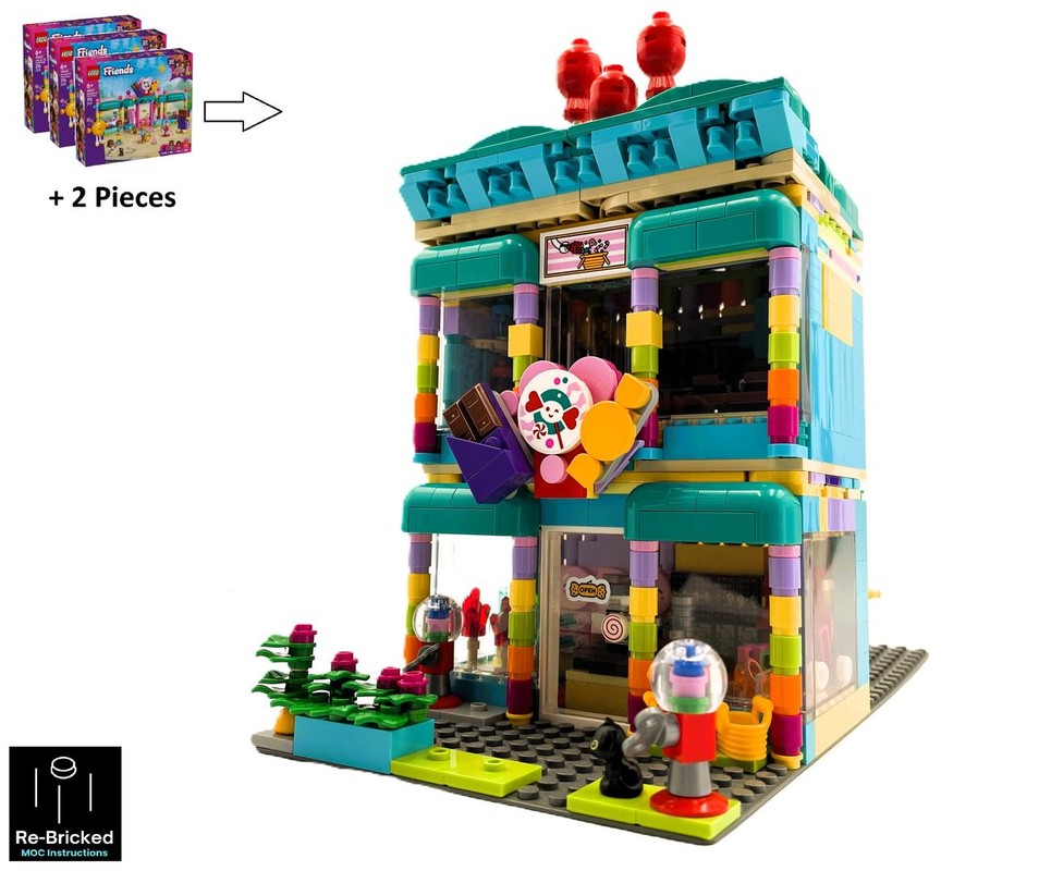 Lego Candy Shop Modular Alternate build of 3x42649