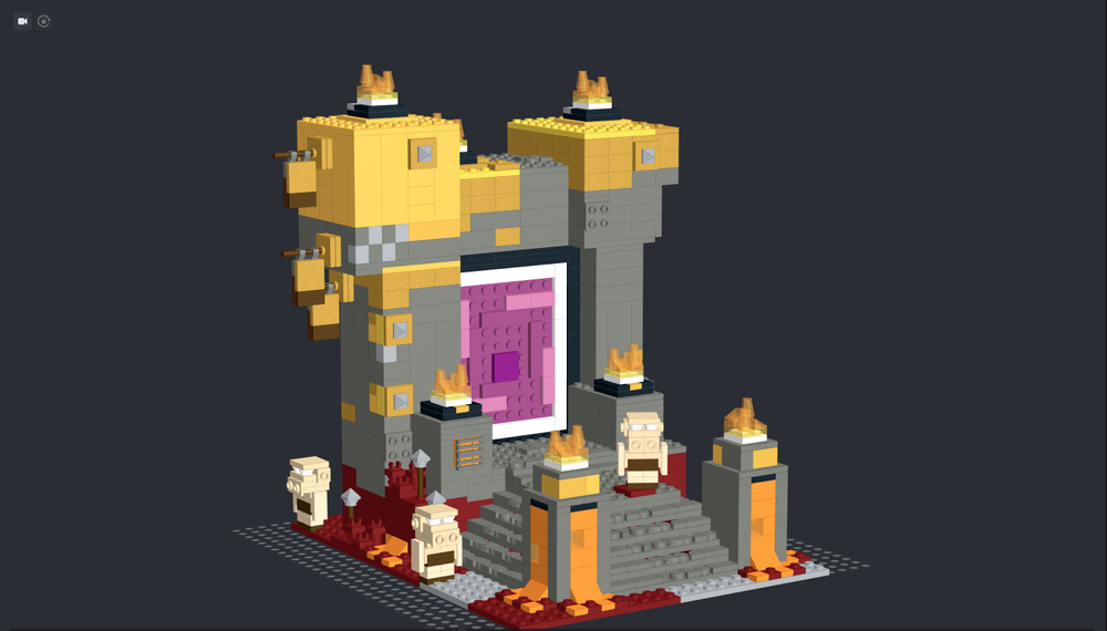 Lego Minecraft Legends Nether Portal (challenge e6s2)