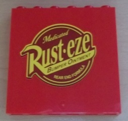 Lego Panel 1 x 6 x 5 with Rust-eze Logo Pattern (Sticker) - Set 8486