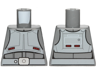 Lego Torso SW Imperial Combat Driver with Light Bluish Gray Vest Belt Pattern / Dark Bluish Gray