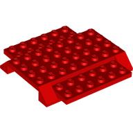 Lego Aircraft Fuselage 6 x 8 Top / Red