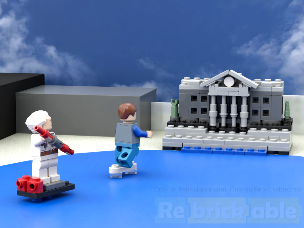 Lego 77256 Clock tower and hoverboard chase