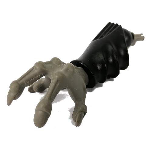 Lego Large Figure Limb, Arm, Lower Section with Grasp Hand, Pin (Gorm) / Black