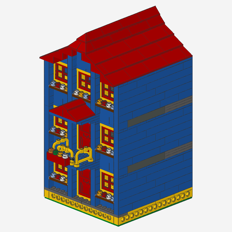 Lego Half-wide modular residential building
