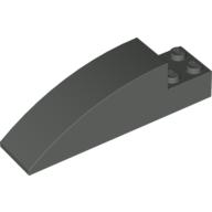 Lego Brick Curved 8 x 2 x 2 / Dark Gray
