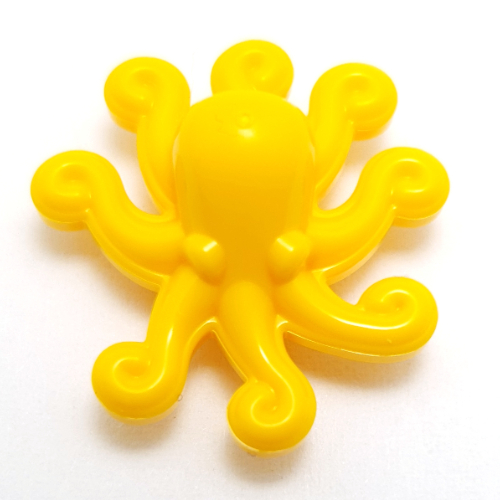 Lego Animal, Sea Life Set, Octopus / Bright Light Orange