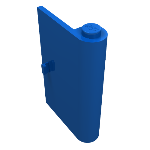 Lego Door 1 x 3 x 4 Right / Blue