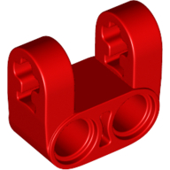 Lego Technic Axle and Pin Connector Perpendicular Double Split [Reinforced] / Red