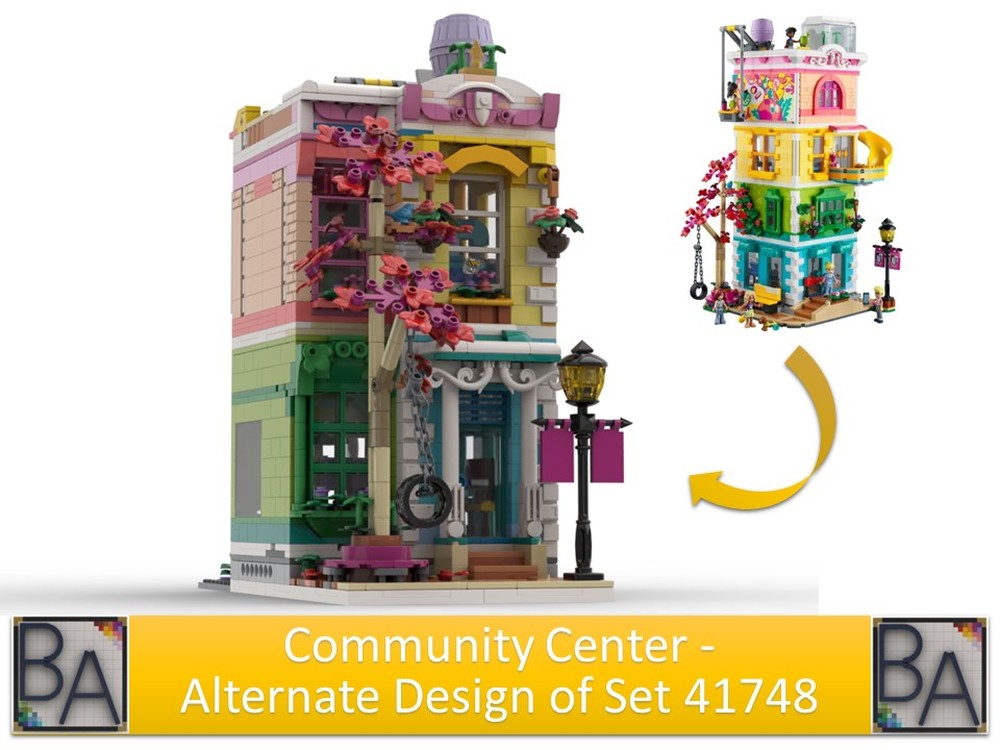 Lego Community Center - Alternate Design of Set 41748