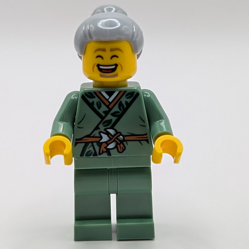Lego Sand Green Robes, Light Bluish Grey Hair