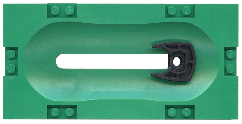 Lego Sports Field Section 8 x 16 with Horizontal Slot and Black Sliding Holder
