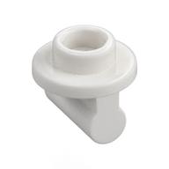Lego Plate Round 1 x 1 with Hollow Stud and Bar on Underside - Long Space / White