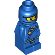 Lego Microfig Jay Print / Blue
