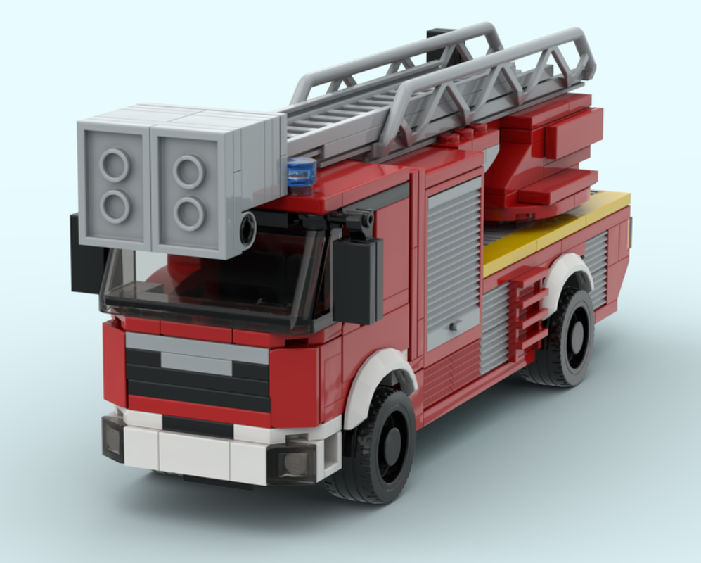 Lego Drehleiter Feuerwehr MAN DLK Fire Truck Ladder