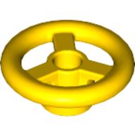 Lego Steering Wheel Small, 2 x 2 / Yellow