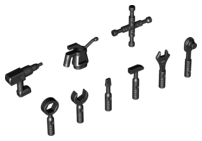 Lego Minifigure, Utensil Tools, 9 in Bag (Multipack)
