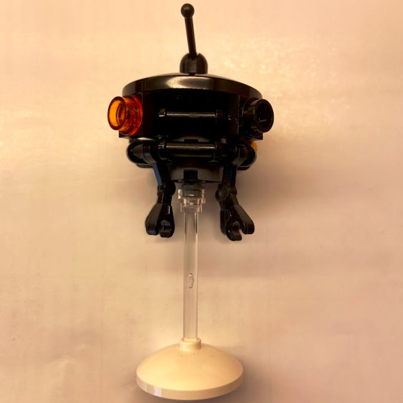 Lego Imperial Probe Droid (White Dish Stand, Lever on Top)