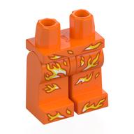 Lego Hips and Orange Legs with Print