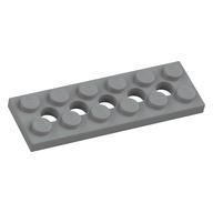 Lego Technic Plate 2 x 6 [5 Holes] / Light Bluish Gray