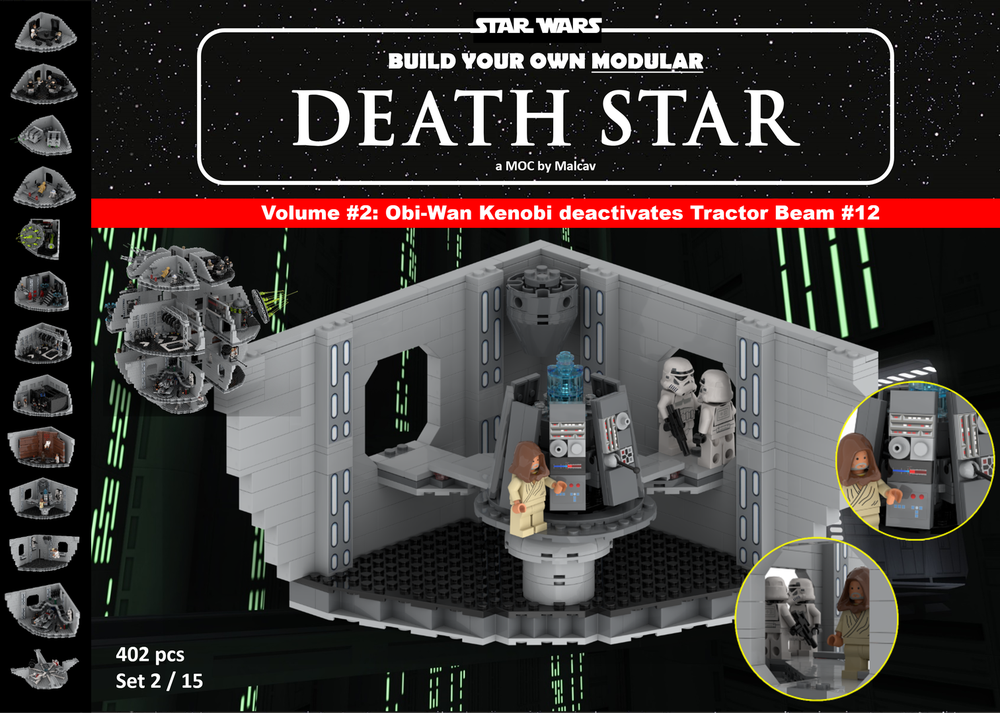 Lego Modular Death Star Volume #2: Obi-Wan deactivates Tractor Beam 12