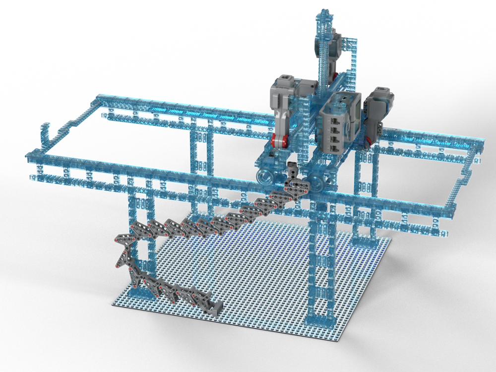 Lego 4D Gantry Robot - Free extension 1: Energy Chain