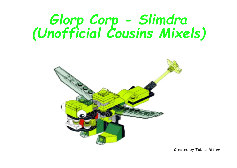 Lego Glorp Corp - Slimdra (Unofficial Cousins Mixels)
