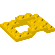 Lego Vehicle Base 4 x 5 with Wheel Arches, 2 x 2 Opening / Yellow