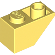 Lego Brick Sloped Inverted 45° 2 x 1 / Bright Light Yellow