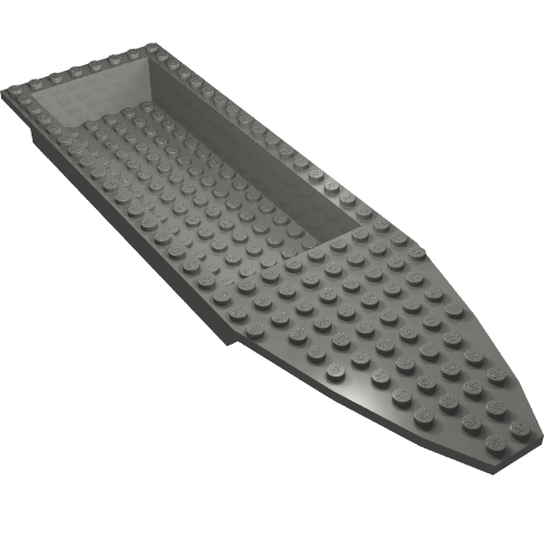 Lego Boat Deck 8 x 28 x 3 / Dark Bluish Gray