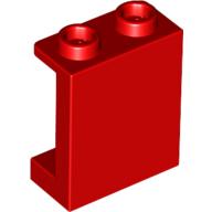 Lego Panel 1 x 2 x 2 [Side Supports / Hollow Studs] / Red