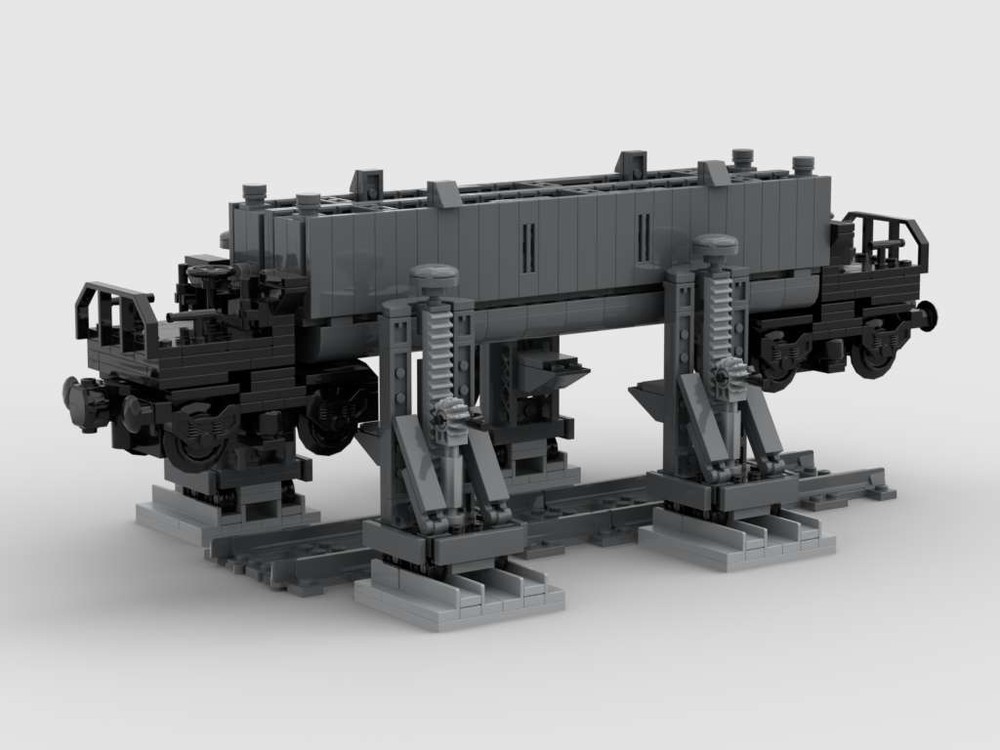 Lego Eisenbahn Spindelhebebock Bahnbetriebswerk - Railway spindle jack