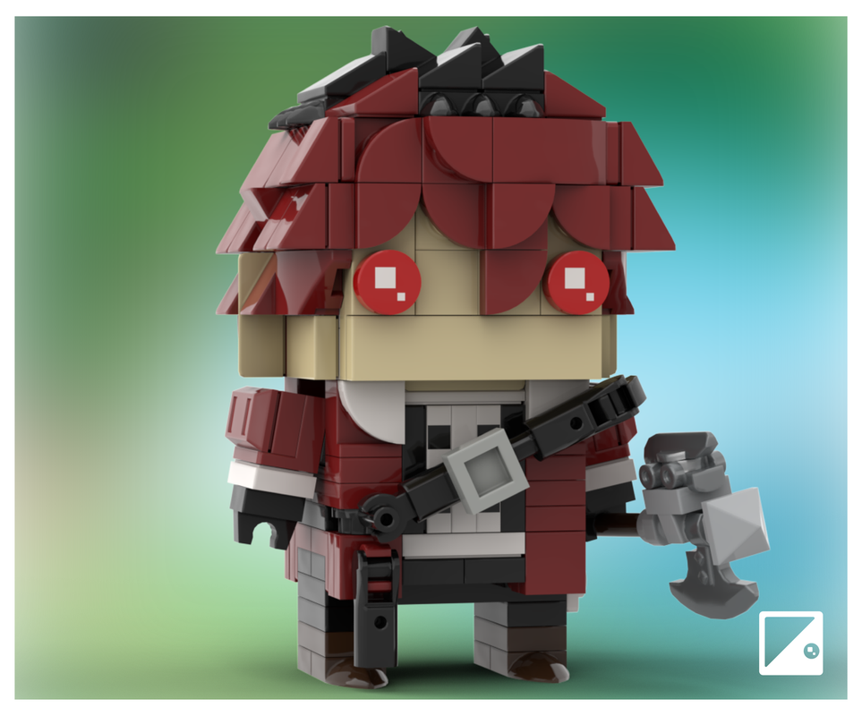 Lego Frieren: Beyond Journey's End LEGO Brickheadz MOC ~ Stark