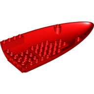 Lego Aircraft Fuselage Curved Forward 8 x 16 Bottom / Red