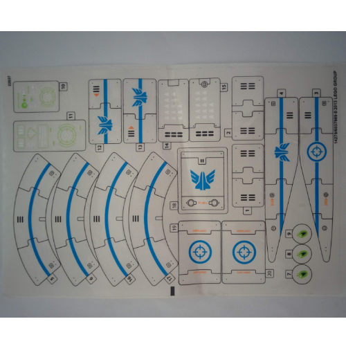 Lego Sticker Sheet for Set 70709-1 / [No Color/Any Color]